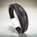 Bracelet en cuir unisexe – Image 4