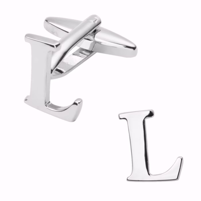 Boutons de manchette (initiale de nom - lettre de l’alphabet) – Image 1
