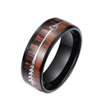 Bagues en tungstène noir