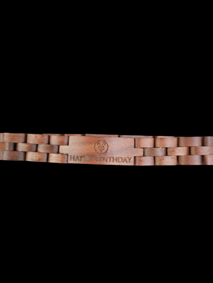 Bague en bois - HAPPY BIRTHDAY